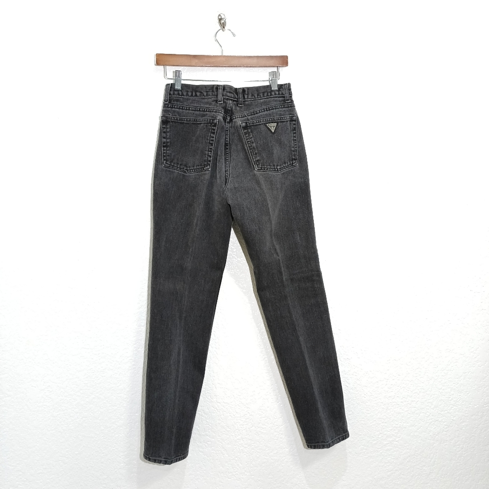 Vintage Guess USA Jeans Original Fit In Washed Black Classic Fit Narrow Leg